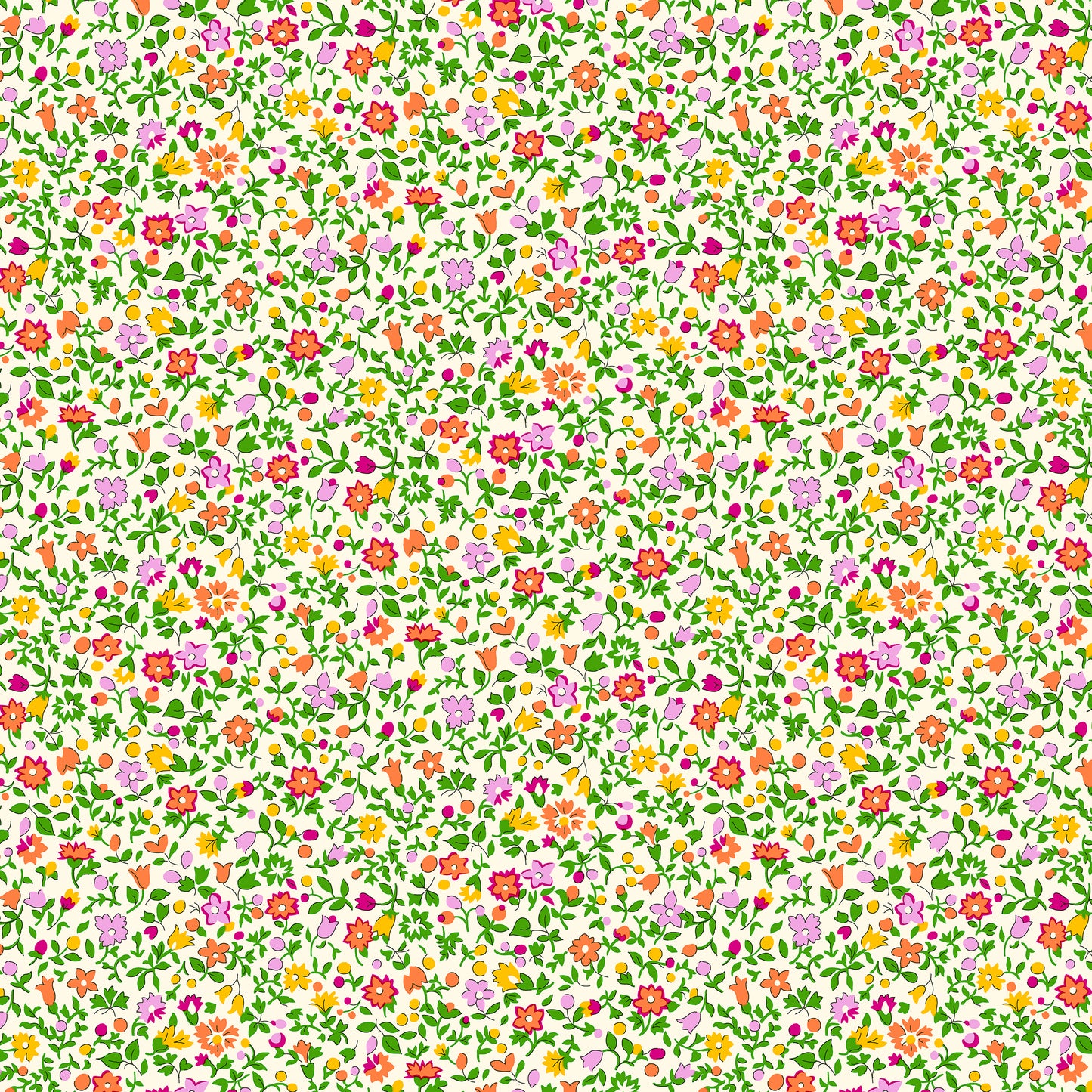 Posy Haze B - Everlasting Liberty Cotton Print Fabric - per half metre