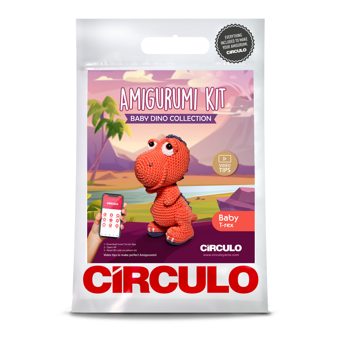Baby T-Rex - Baby Dino's - Circulo Amigurumi Kit