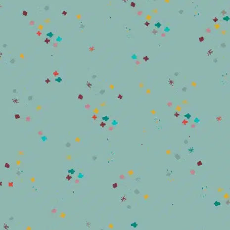 Mystery on Ocean Blue - Sewing Sanctuary Cotton Print Fabric - per half metre