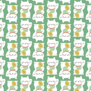 Maneki - On a Roll cotton Print Fabric - per half metre