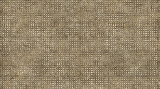 Metal Dots on Gold - Heavy Metals Cotton Print Fabric - per half metre