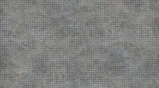 Metal Dots on Pewter - Heavy Metals Cotton Print Fabric - per half metre