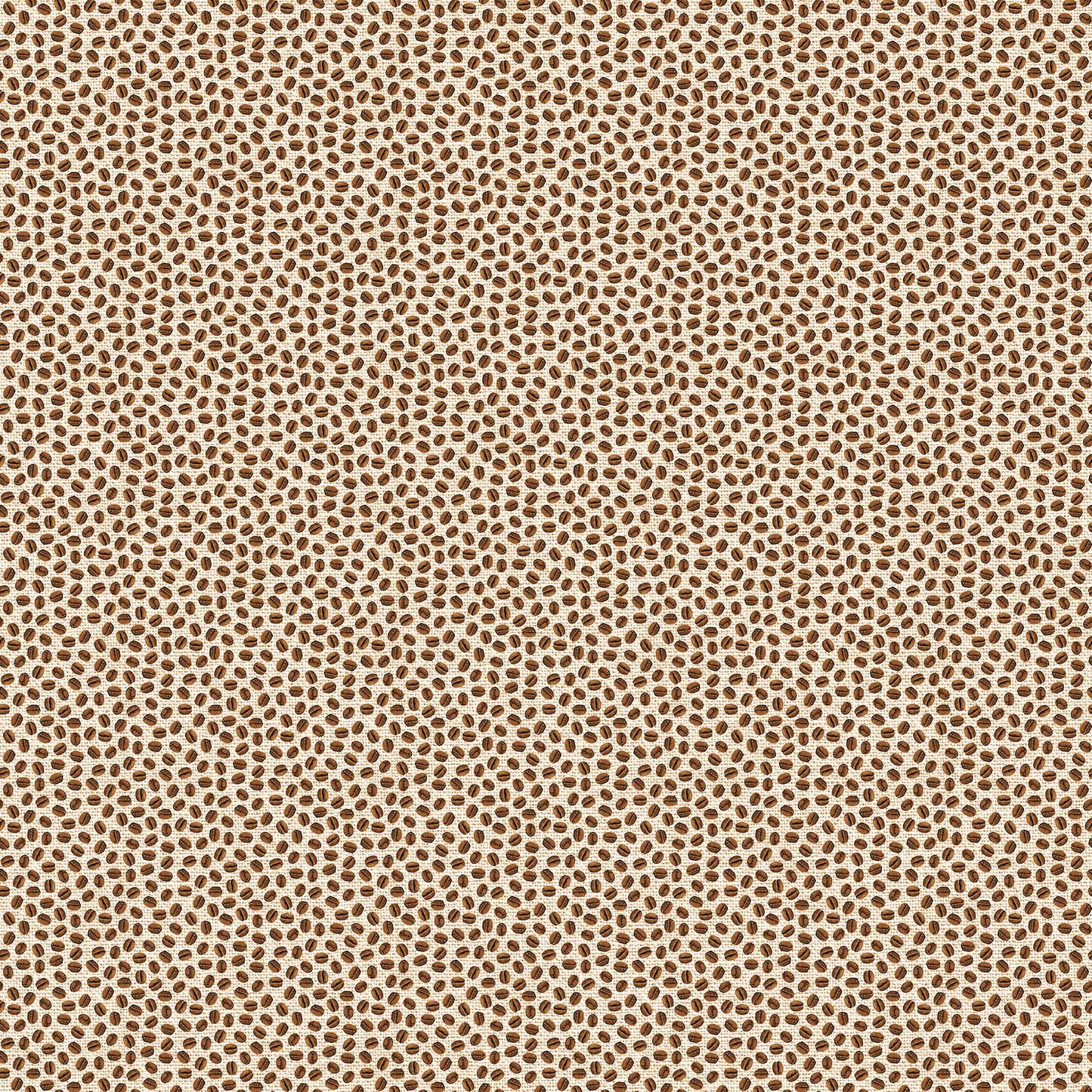 Coffee Bean Dot - Cafe Culture Cotton Print Fabric - per half metre