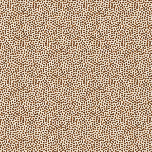 Coffee Bean Dot - Cafe Culture Cotton Print Fabric - per half metre