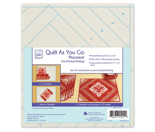 Casablanca Table Mats - Quilt As You Go