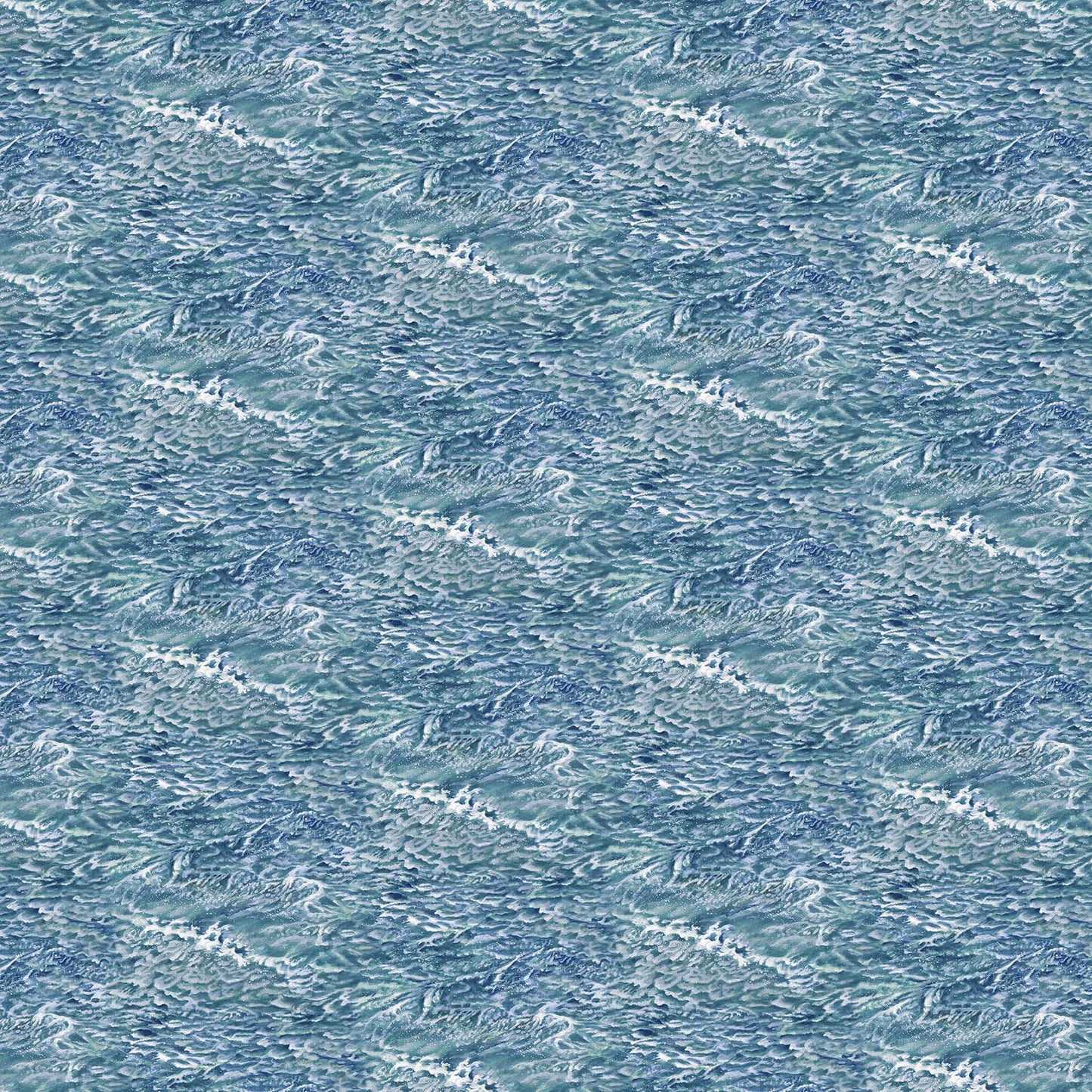 Waves - Safe Harbour Cotton Print Fabric - per half metre