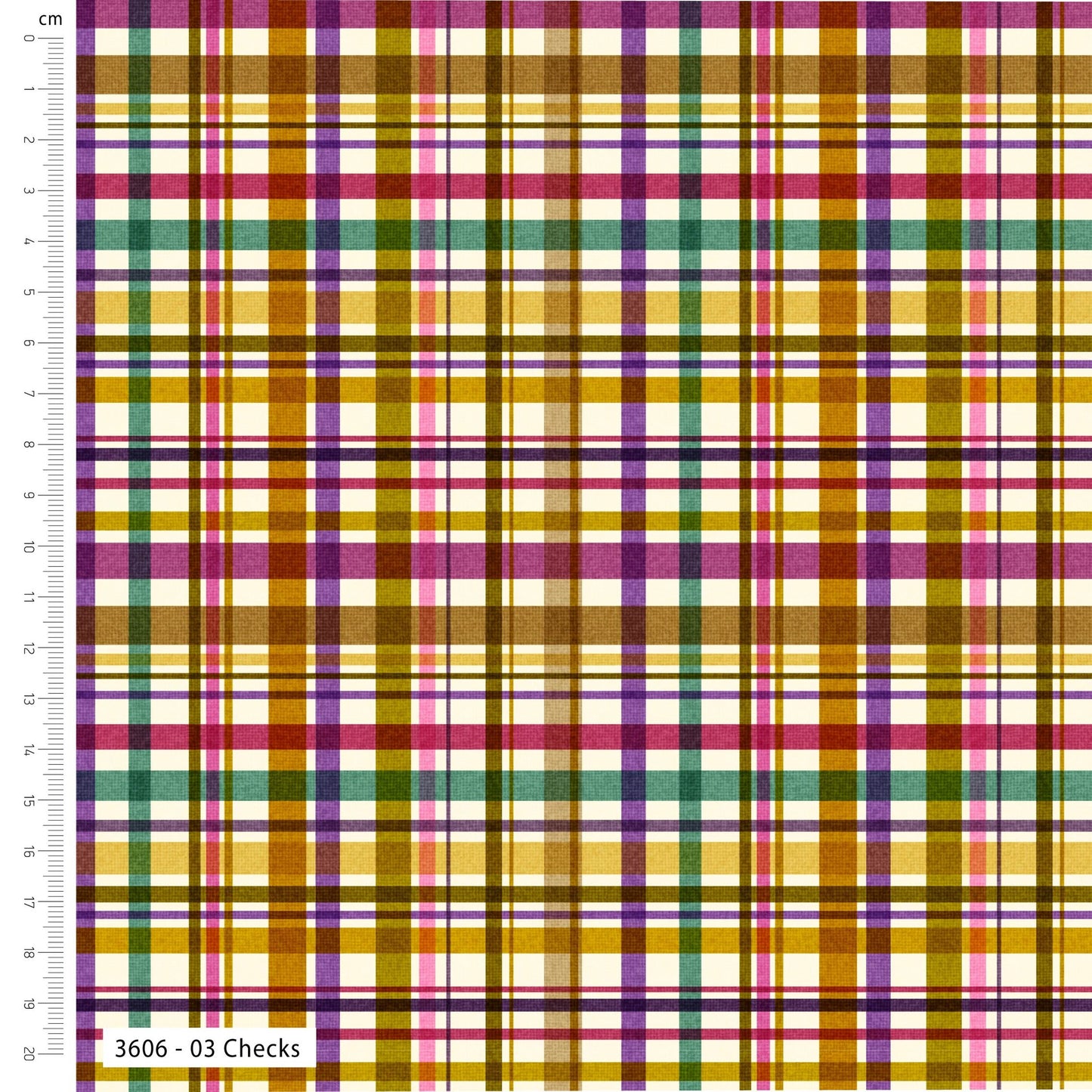 Checks - Flax and Fibres Cotton Print Fabric - per half metre
