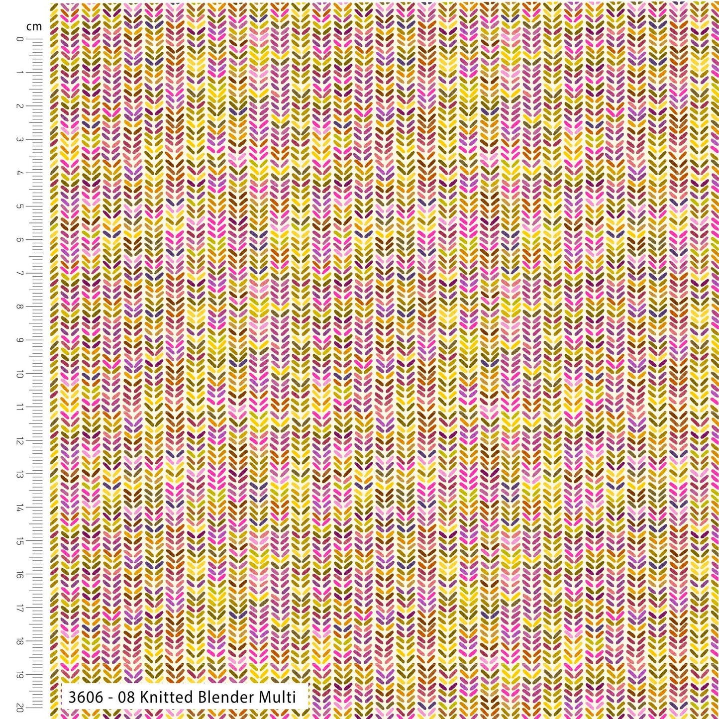 Knit Blender Multi - Flax and Fibres Cotton Print Fabric - per half metre