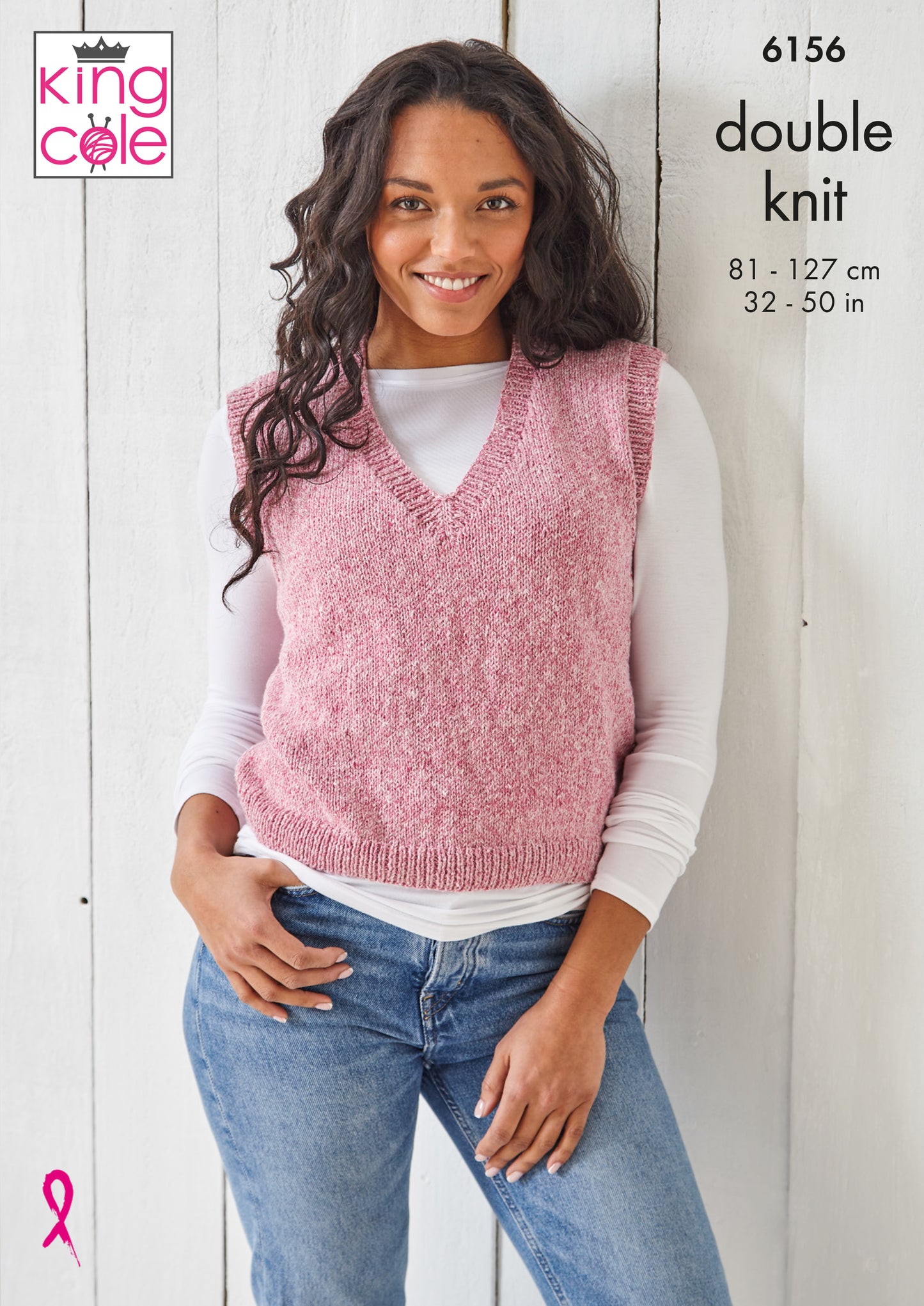 King Cole Pattern 6156 Tank Top and Sweater in Simply Denim DK