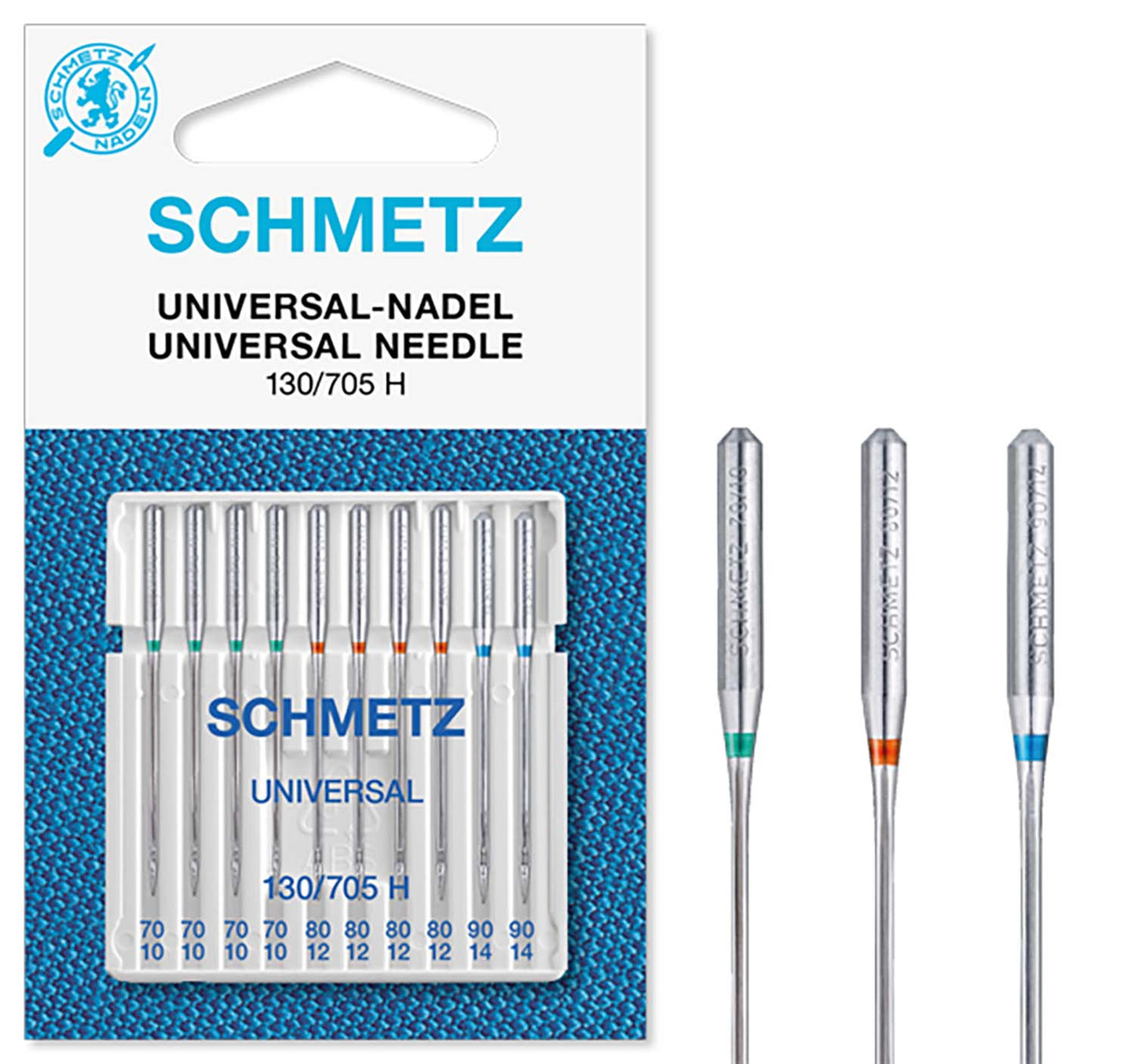 Universal: Assorted: 70(10)-90(14) - Schmetz Sewing Machine Needles