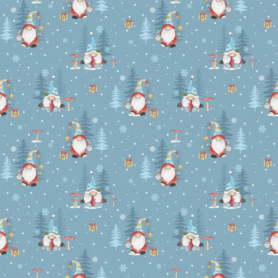 Winter Gonks Cotton Print Fabric - per half metre