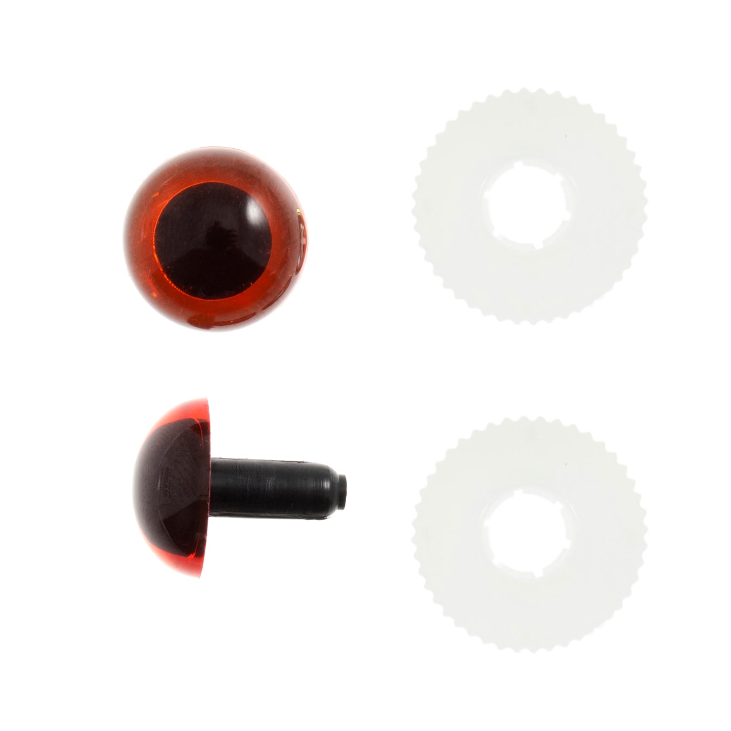 10mm Amber Safety Toy Eyes (Pack of 6) - Trimits