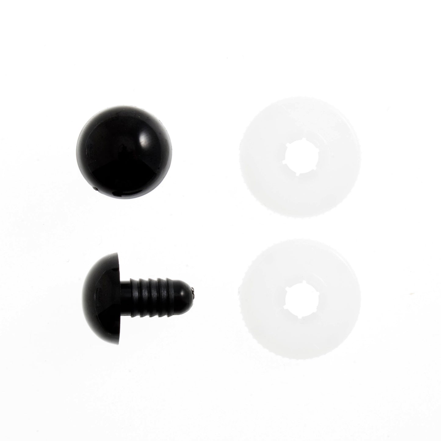 9mm Solid Black Safety Eyes - Trimits