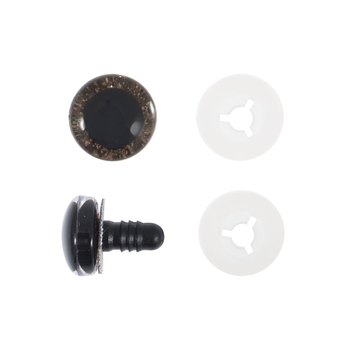 Brown 18mm - Glitter Toy Eyes - Trimits