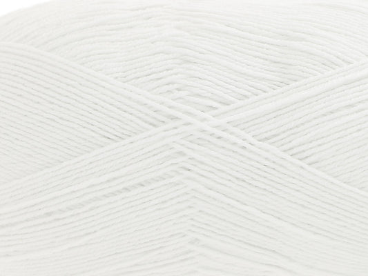 White shade of Cotton Socks 4ply from King Cole
