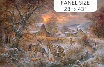 First Frost Panel - First Frost Cotton Print Fabric - per panel