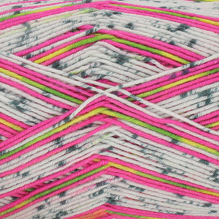 Dragon fruit colour from the King Cole Footsie 4ply range