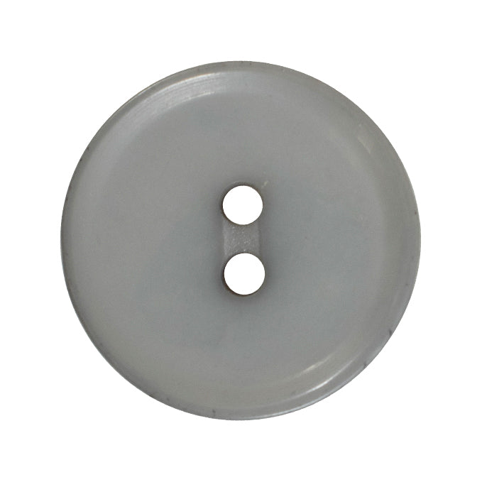 15mm Grey - Rimmed Button