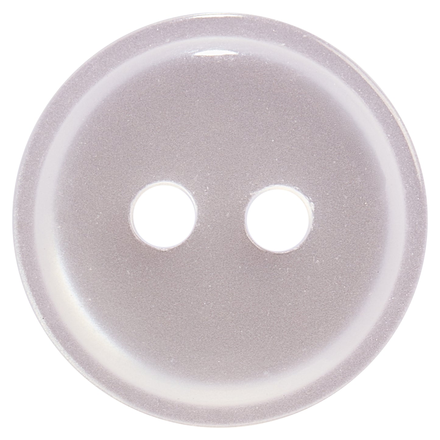13mm Pearl White - Rimmed Button