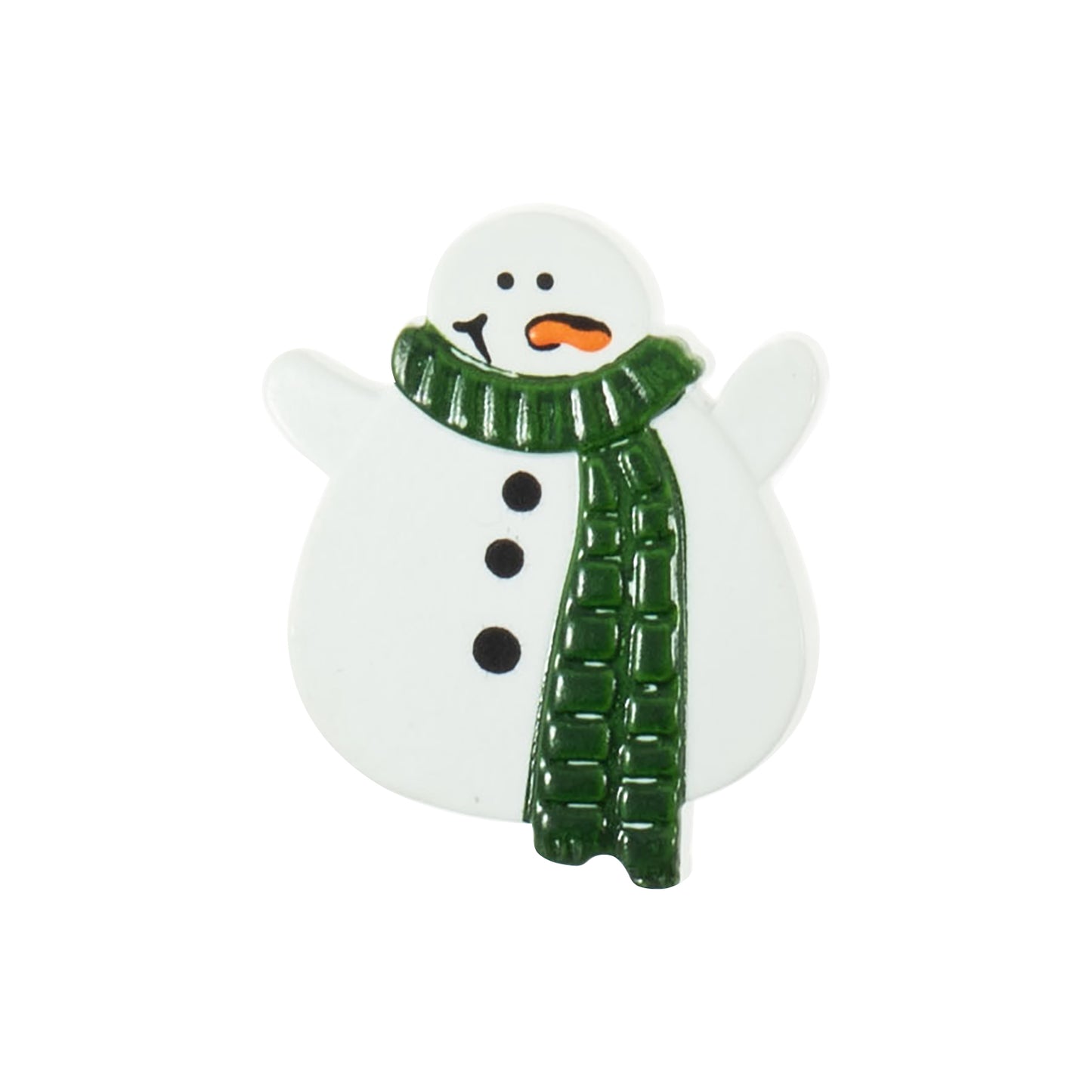 Snowman - Christmas Shank Button