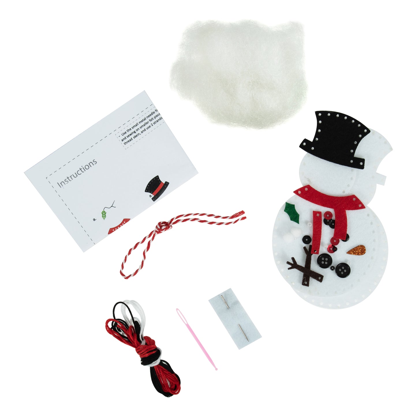 Snowman - Christmas Felt Decoration Kit