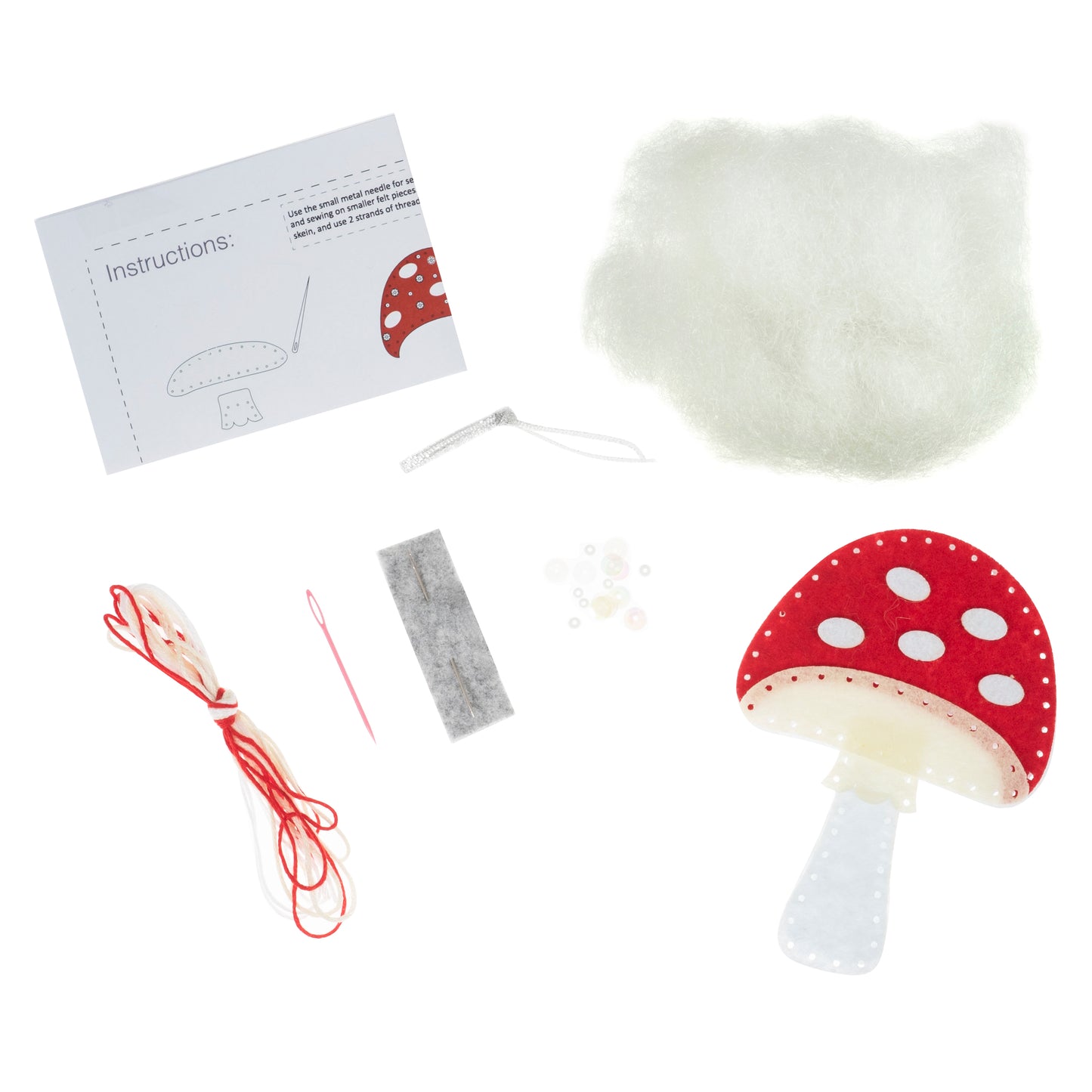Toadstool - Felt Decoration Kit