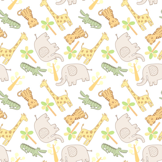 Tossed Animals - Callie's Choice Cotton Print Fabric - per half metre