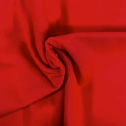 Cherry Red - Organic Premium Solid Cotton Fabric - End of Bolt 190cm