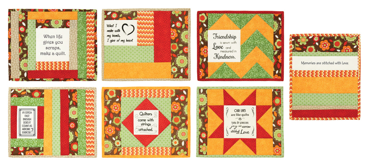 Quilty Fun - Quilt As You Go Mug Mats