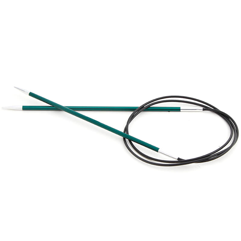 3mm x 40cm - Zing Fixed Circular Knitting Pins