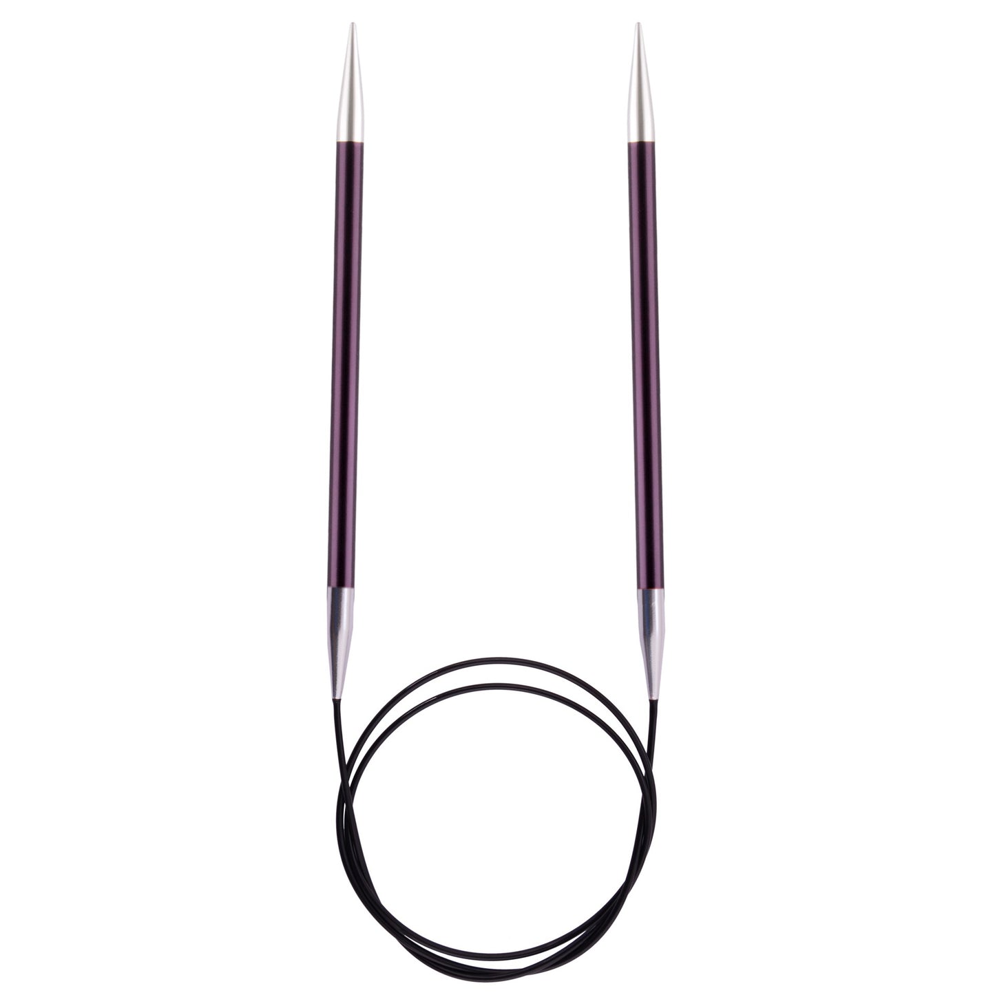6mm x 40cm - Zing Fixed Circular Knitting Pin