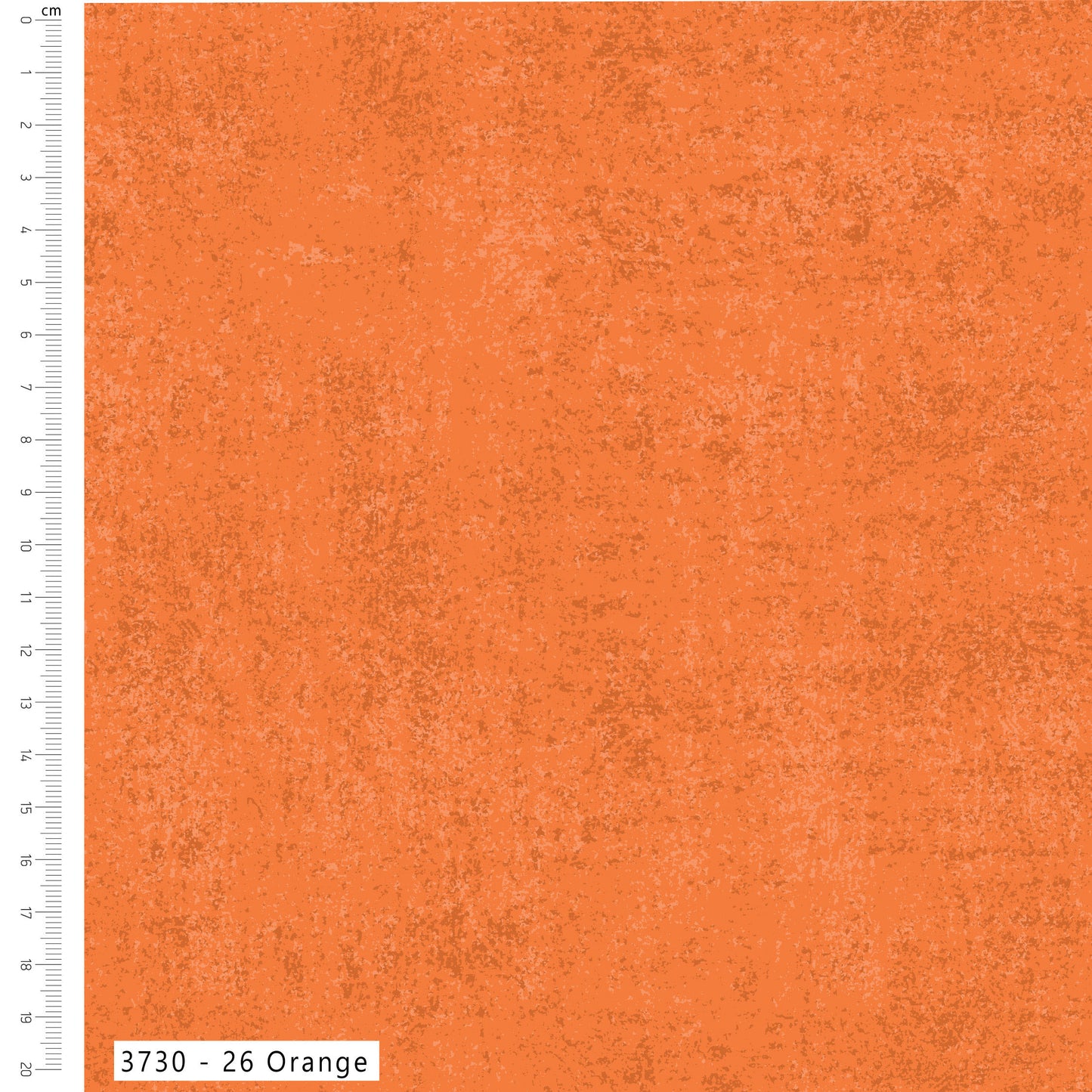Orange - Textured Blender Cotton Print Fabric - per half metre