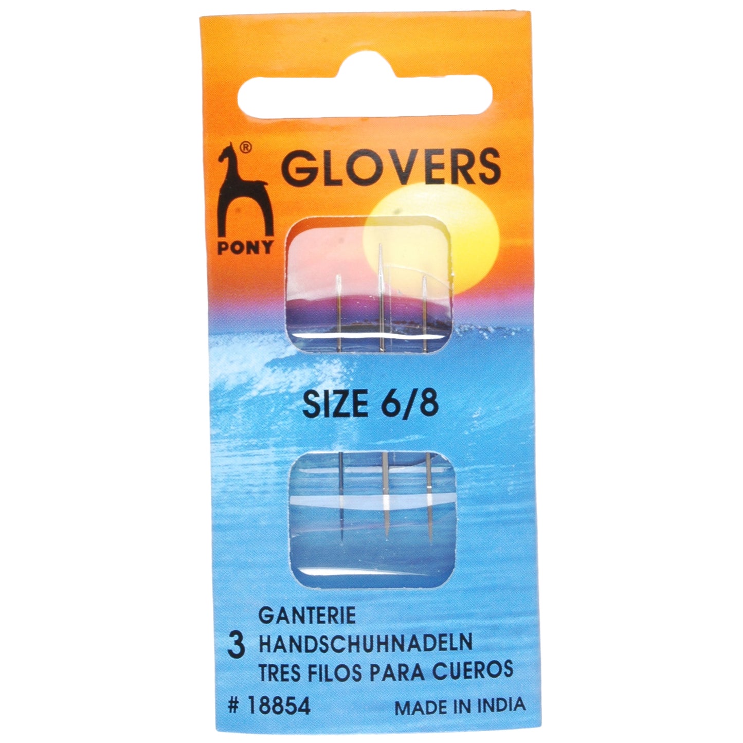 6-8 Gold Eye Leather Hand Sewing Needle - Pony