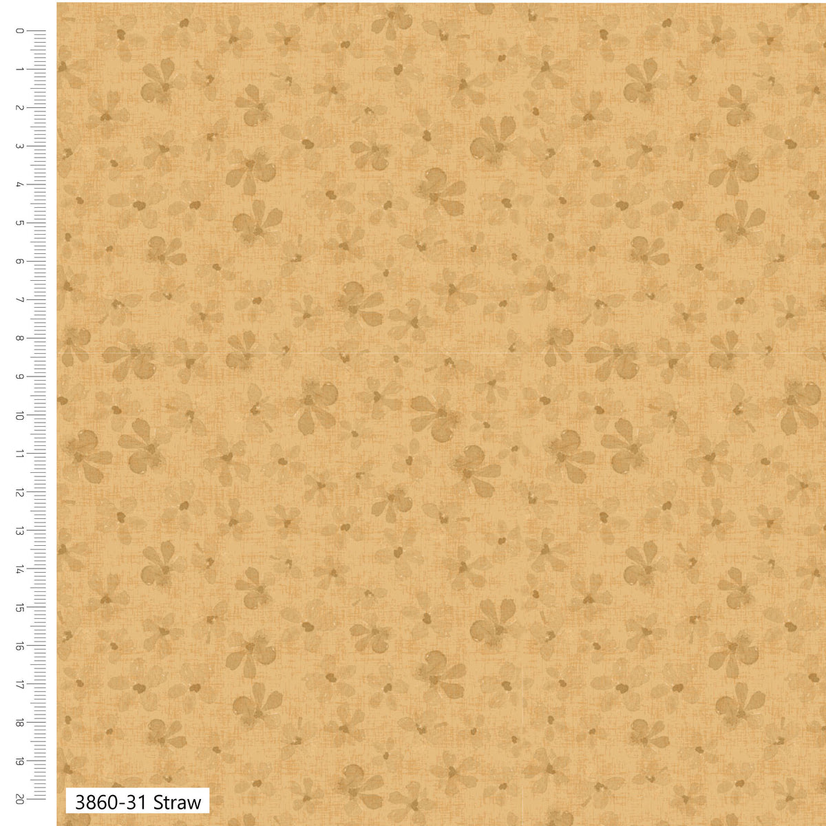 Straw - Petal Palette Blender Cotton Print Fabric - per half metre
