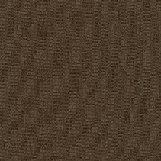 Chocolate - Kona Cotton Solid Colour Cotton Print Fabric - per half metre