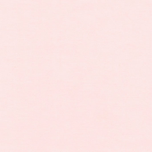 Pearl Pink - Kona Cotton Solid Colour Cotton Print Fabric - per half metre