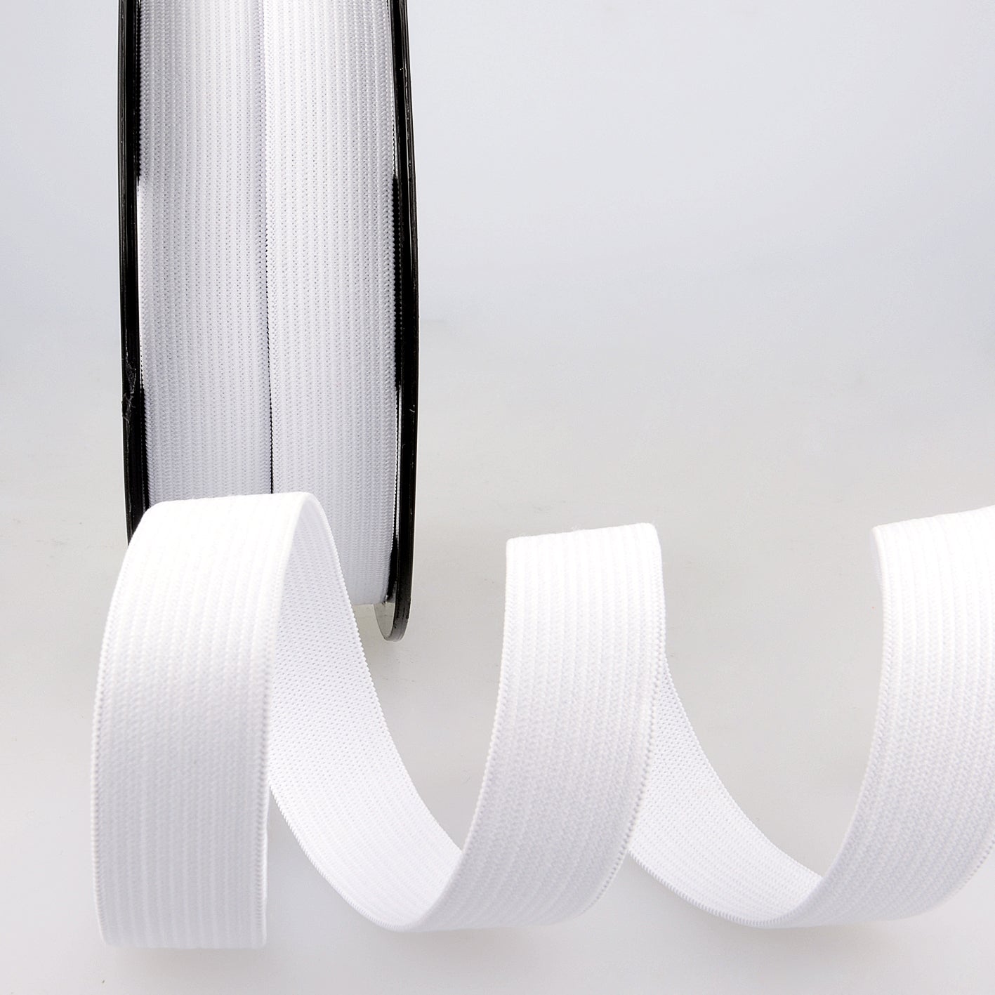 25mm White Elastic - per half metre