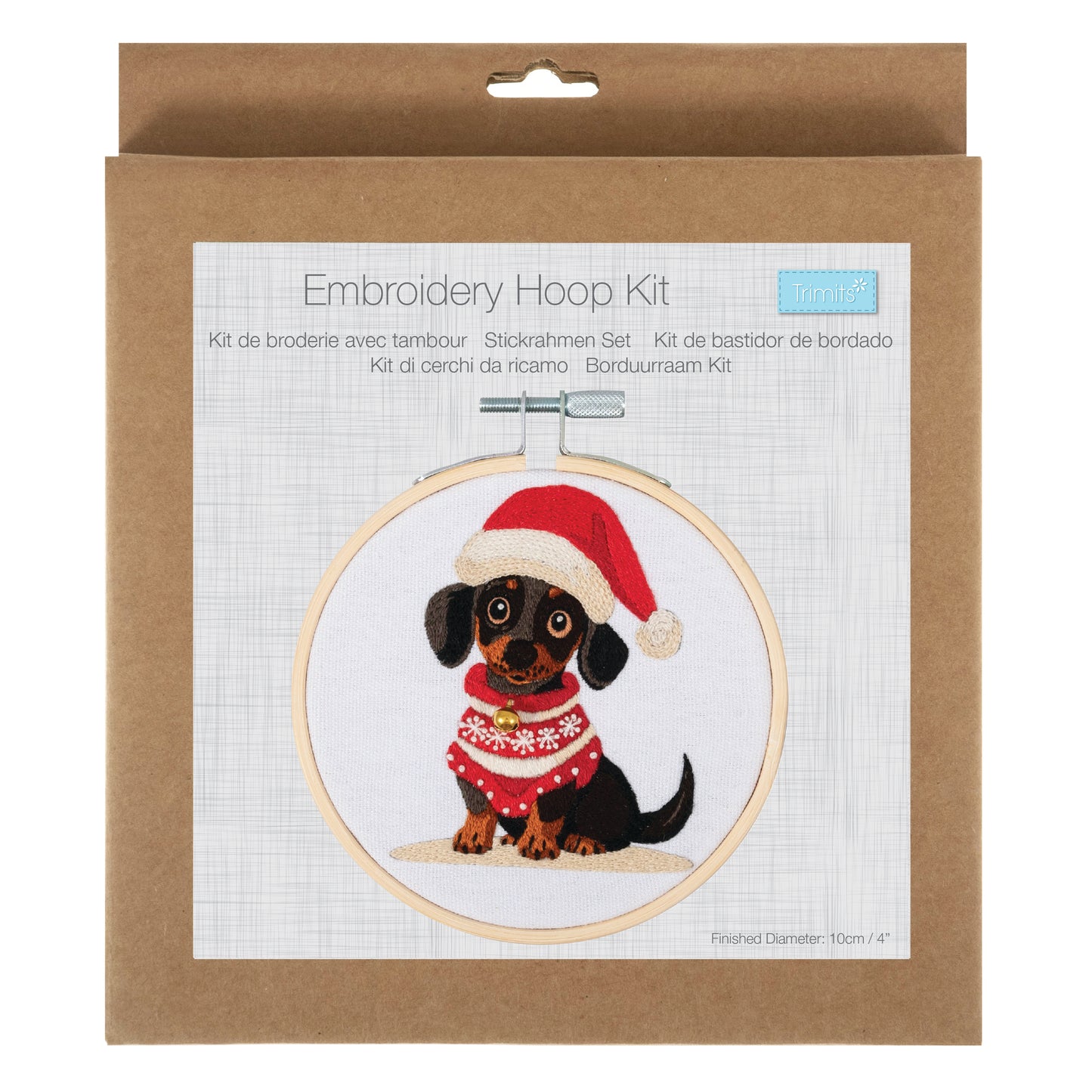 Woof - Mini Embroidery Kit with Hoop
