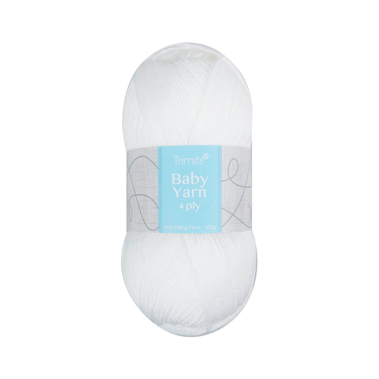 White - Trimits Baby Yarn 4ply 100g