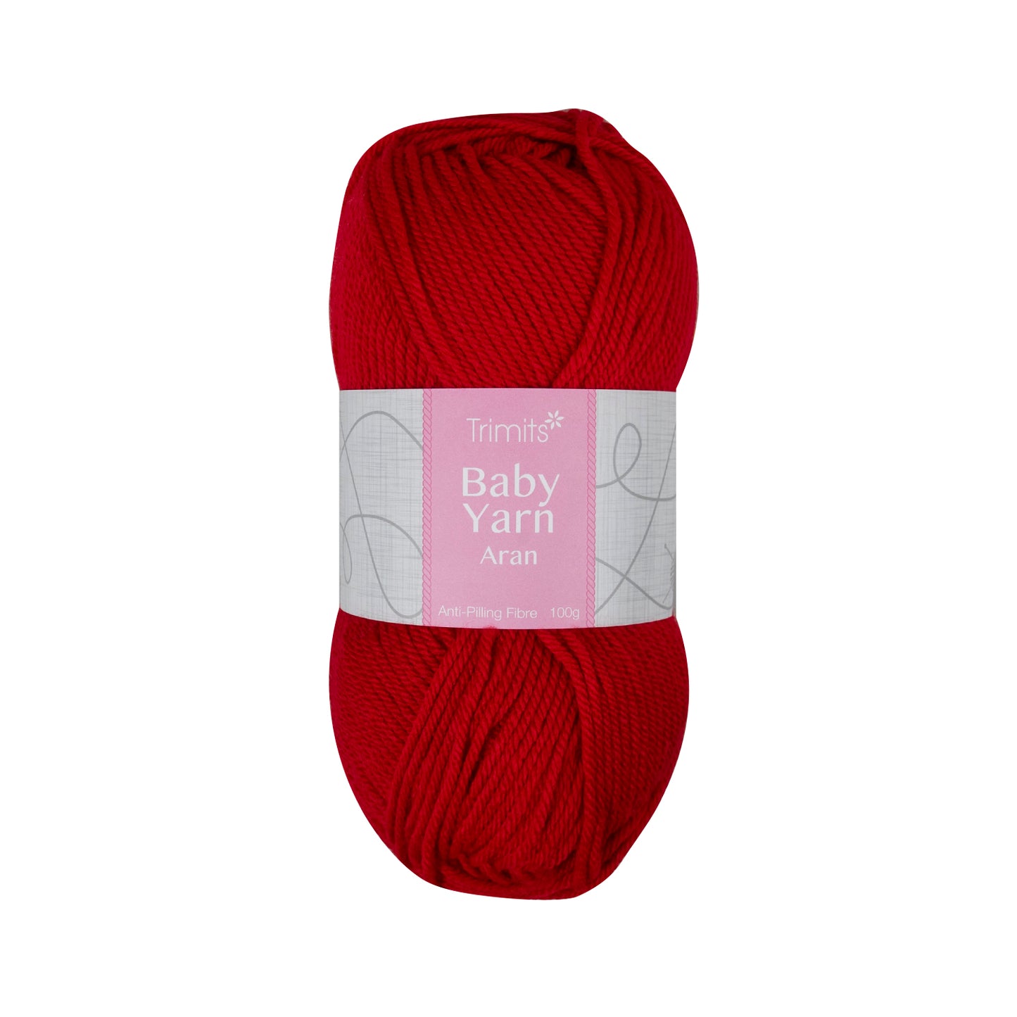 Red - Trimits Baby Aran 100g