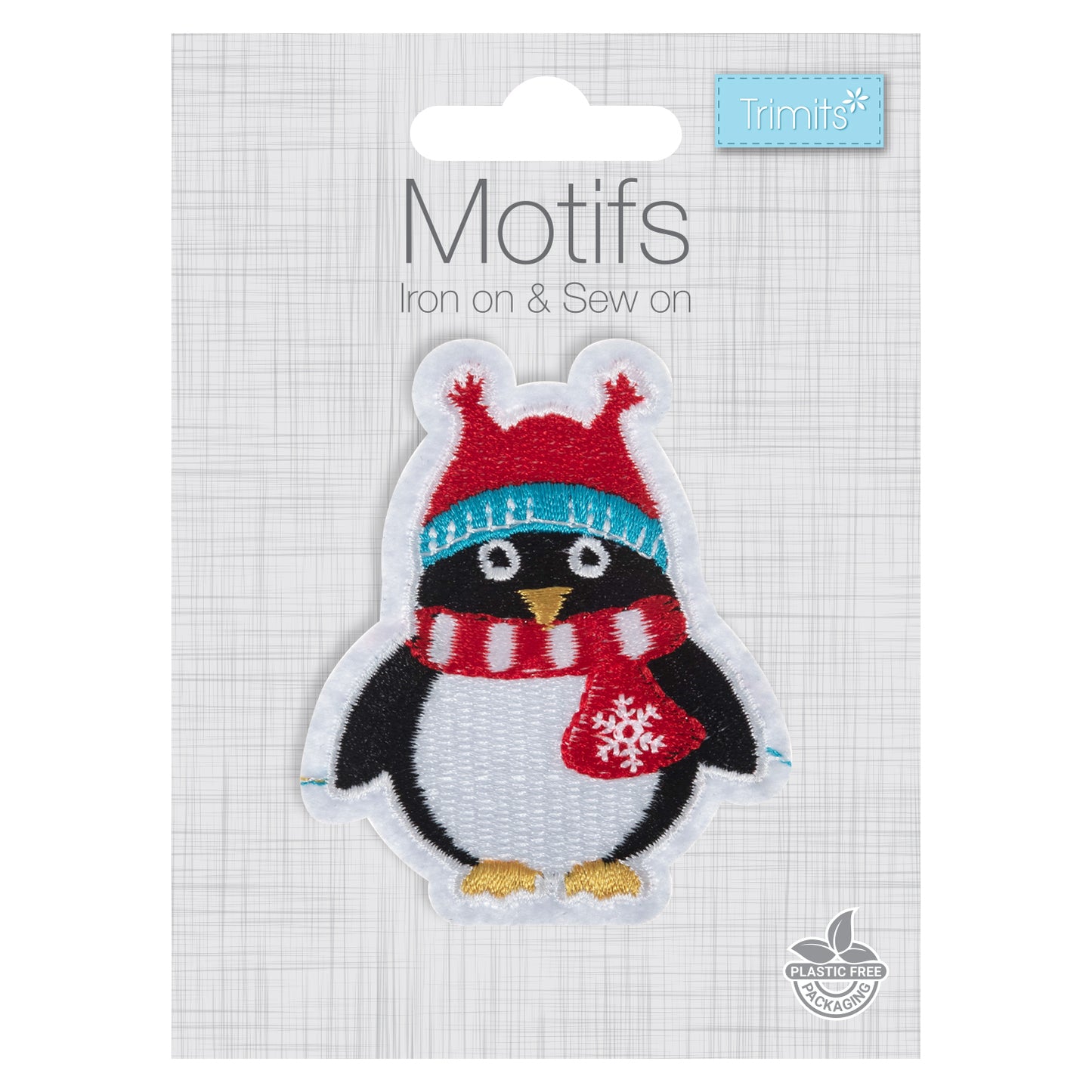 Penguin - Christmas Iron On Motif