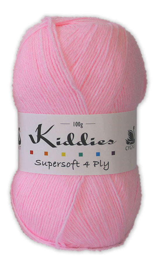 Pink - Kiddies Supersoft 4Ply
