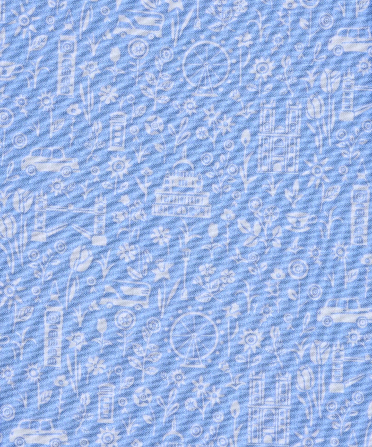City Sights - London Parks Cotton Print Fabric - per half metre