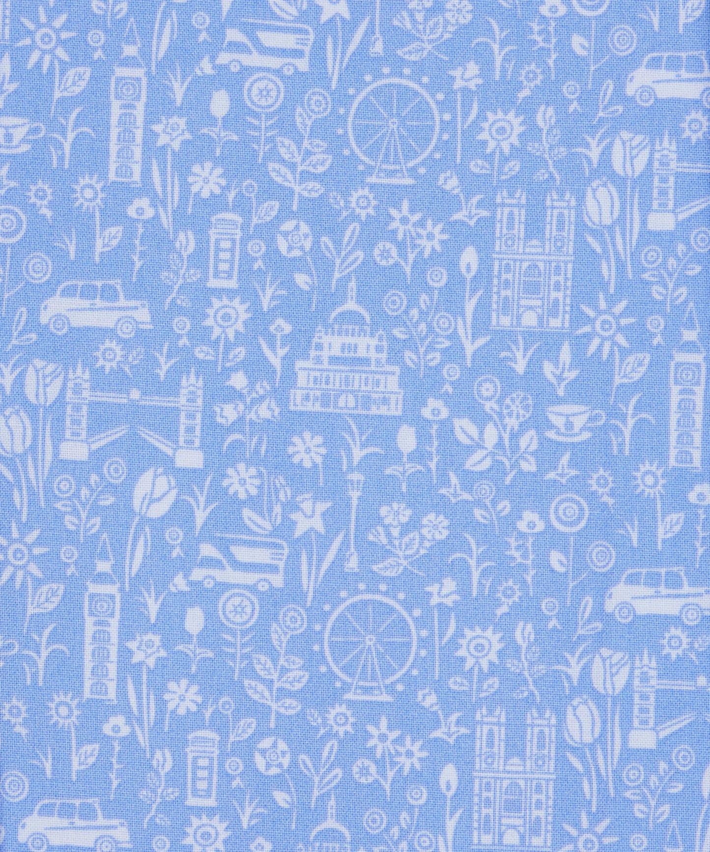 City Sights - London Parks Cotton Print Fabric - per half metre