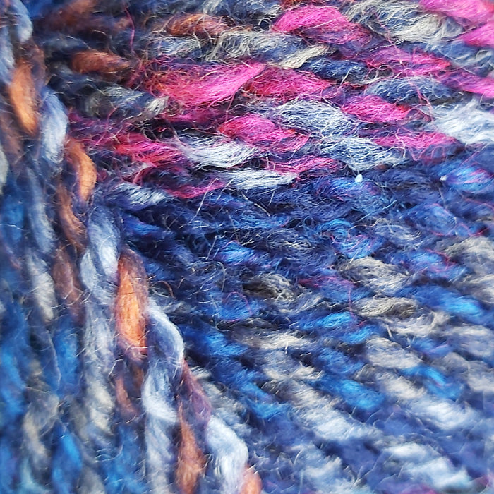 Midnight Hour shade of marble chunky yarn from James C Brett