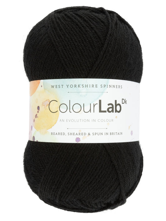 Phantom Black 099 - ColourLab DK Yarn - West Yorkshire Spinners