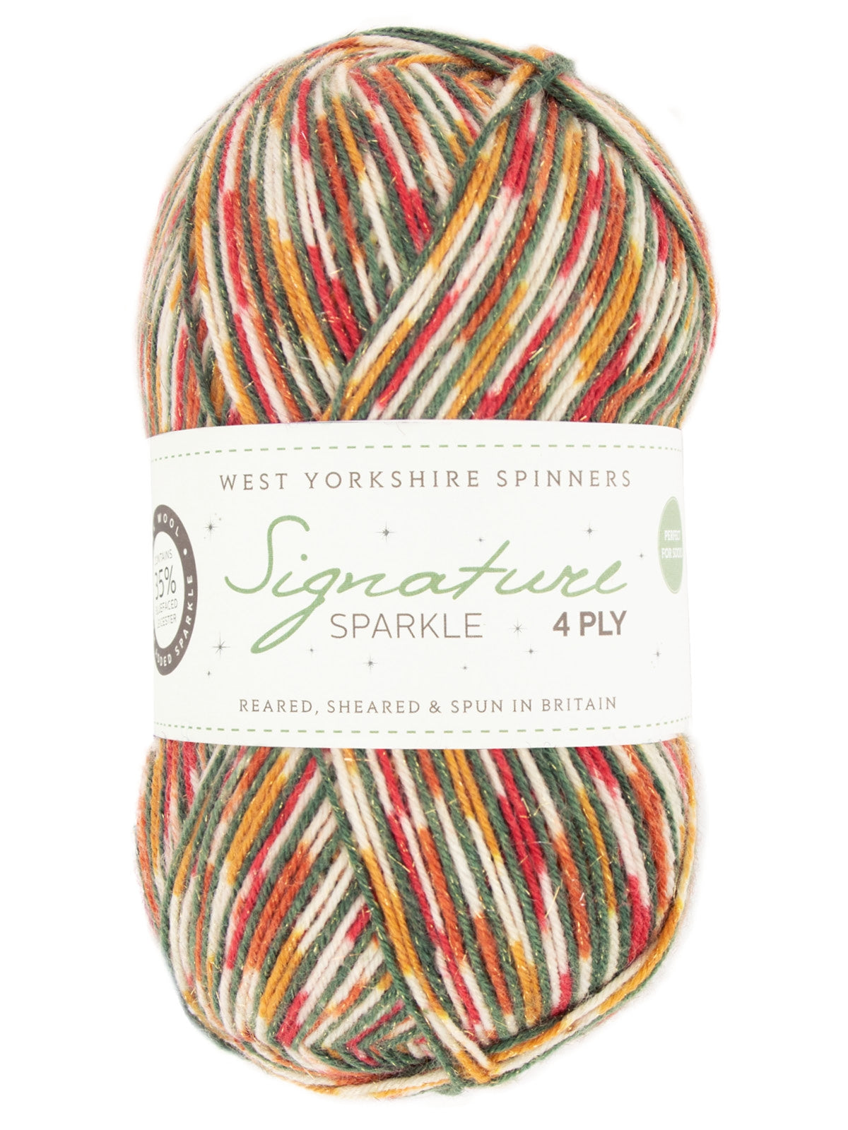 Yuletide 1208 - Signature Sparkle 4ply Yarn - West Yorkshire Spinners