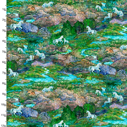 Celestial Journey Cotton Print - Landscape