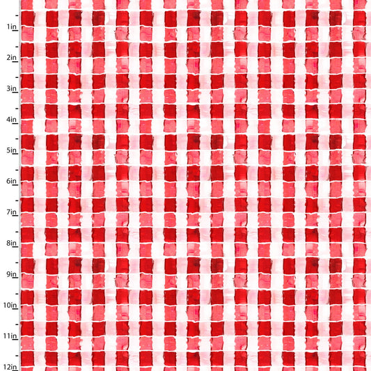 Welcome to the Funny Farm Cotton Print - Gingham