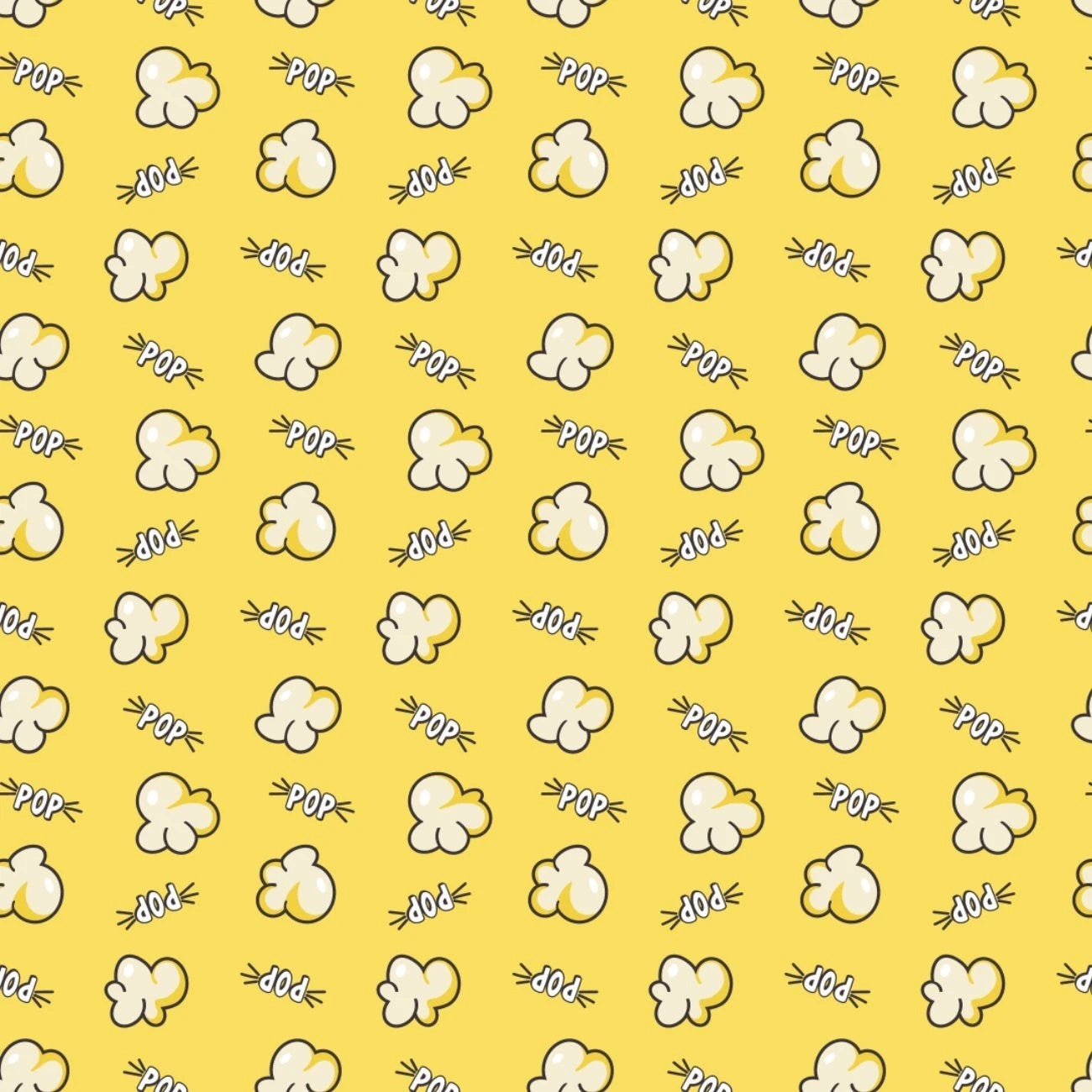 Pop Cotton Print - Time to Pop